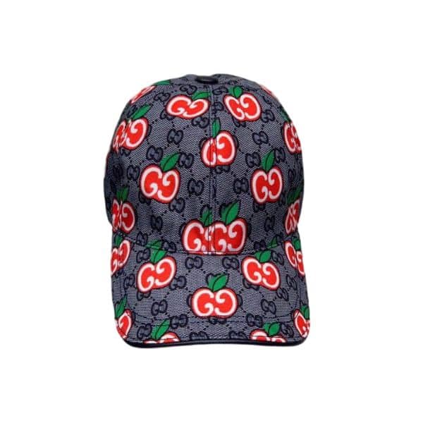 GUCCI GG APPLE BASEBALL CAP GREY