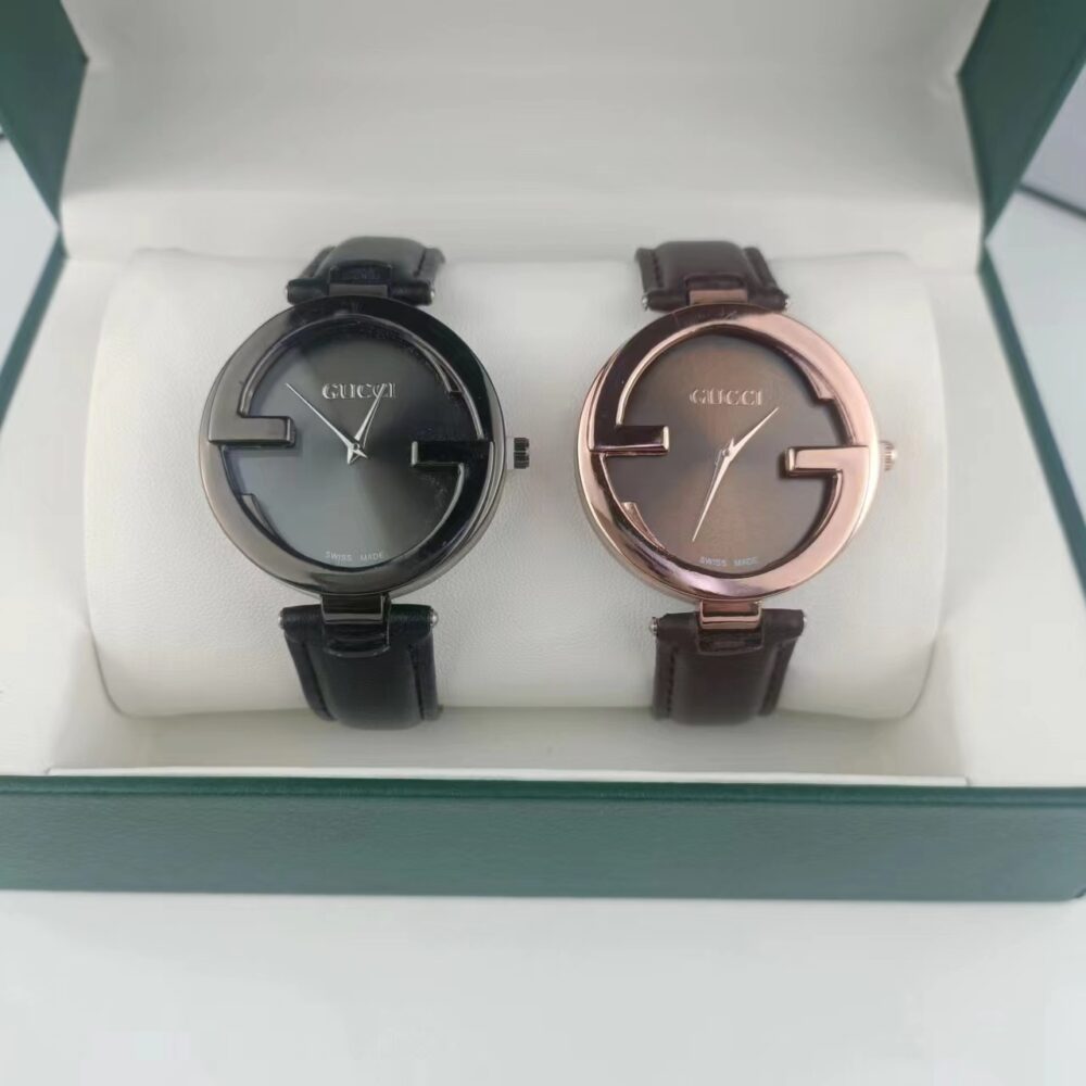 GUCCI INTERLOCKING WATCH BLACK DIAL 29MM YA133501 - Image 3