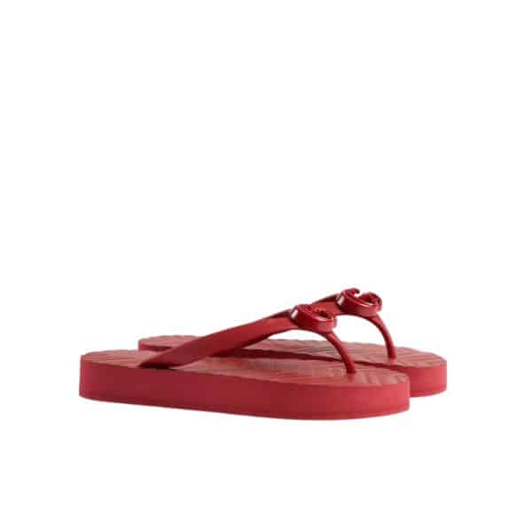 GUCCI WOMEN’S CHEVRON THONG RED ‎‎655463 J8710 6433