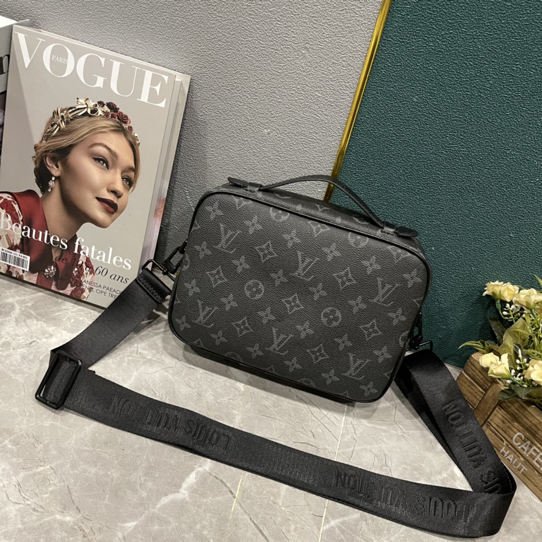 LOUIS VUITTON S LOCK MESSENGER GRAY MONOGRAM 22CM - Image 8