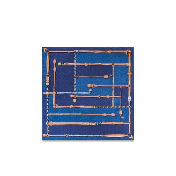 LOUIS VUITTON DENIMGRAM CONFIDENTIAL SQUARE 90 M78096