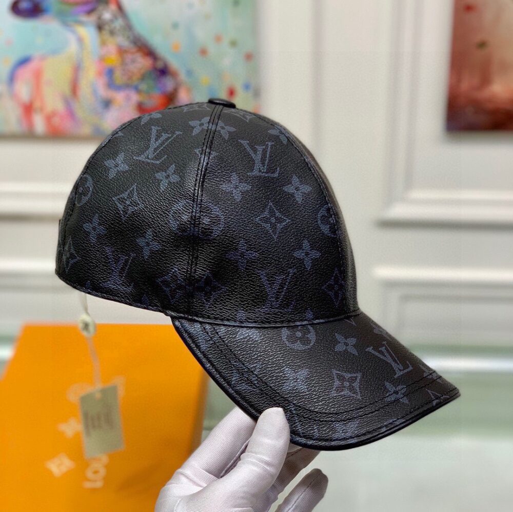 LOUIS VUITTON MONOGRAM COATED CANVAS CAP BLACK - Image 4