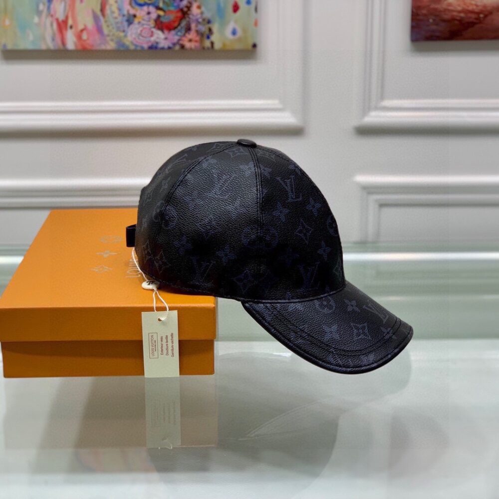 LOUIS VUITTON MONOGRAM COATED CANVAS CAP BLACK - Image 8