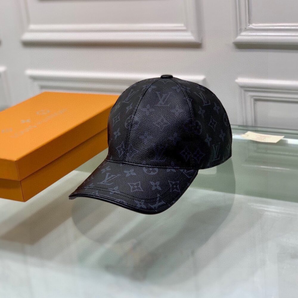 LOUIS VUITTON MONOGRAM COATED CANVAS CAP BLACK - Image 9