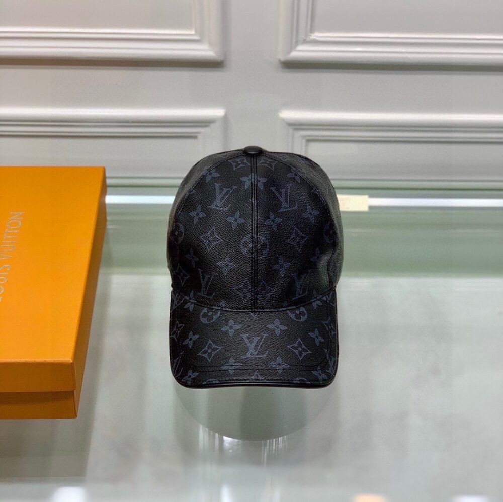 LOUIS VUITTON MONOGRAM COATED CANVAS CAP BLACK - Image 7