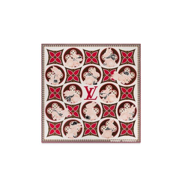 LOUIS VUITTON PRECIOUS RABBIT SQUARE 90 M78191