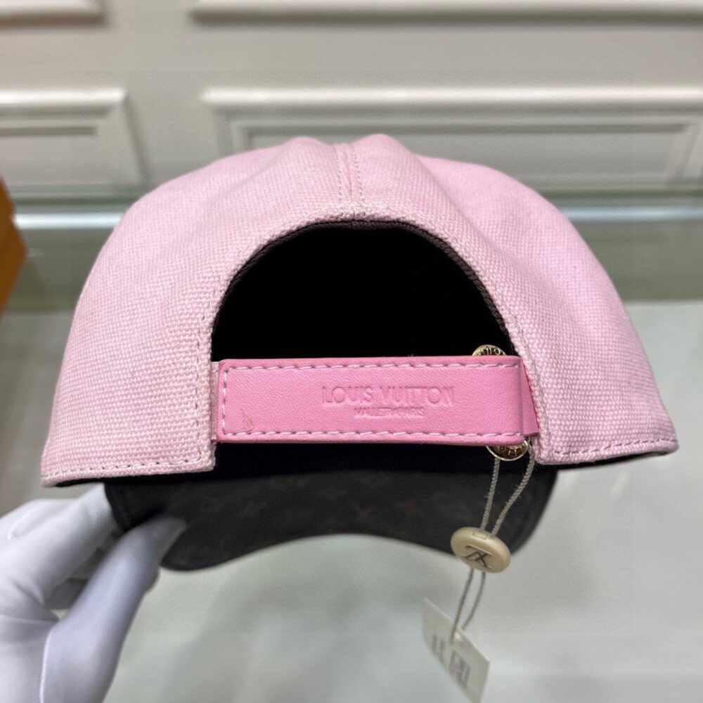 LOUIS VUITTON SUPREME LOGO CAP PINK - Image 9