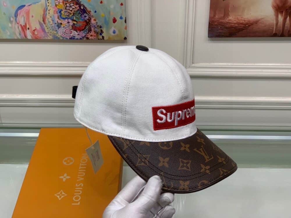 LOUIS VUITTON SUPREME LOGO CAP WHITE - Image 3