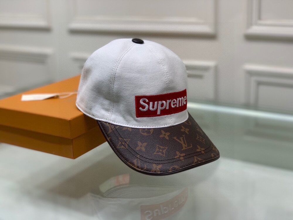 LOUIS VUITTON SUPREME LOGO CAP WHITE - Image 6