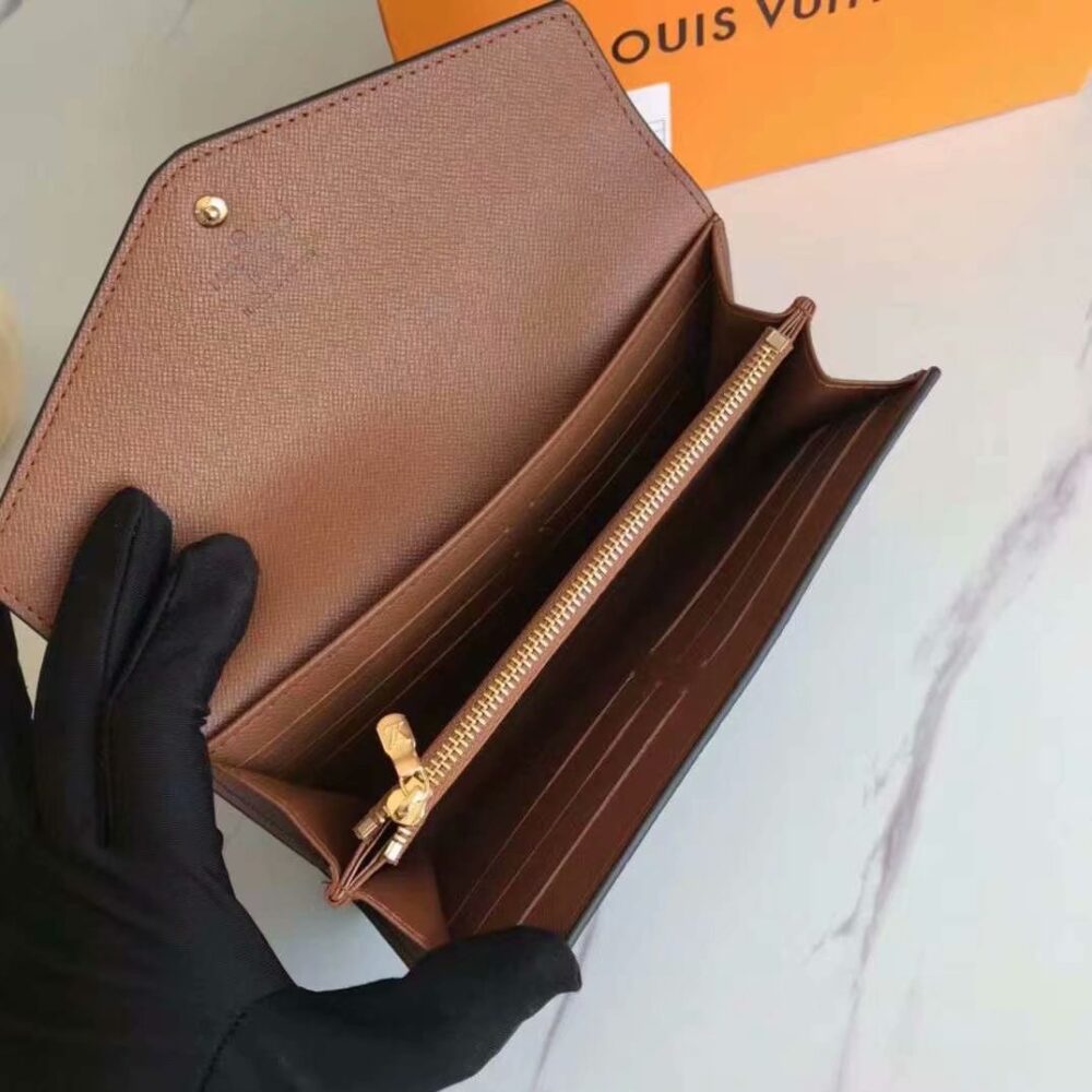 LOUIS VUITTON SARAH WALLET MONOGRAM BROWN 19CM M60531 - Image 3