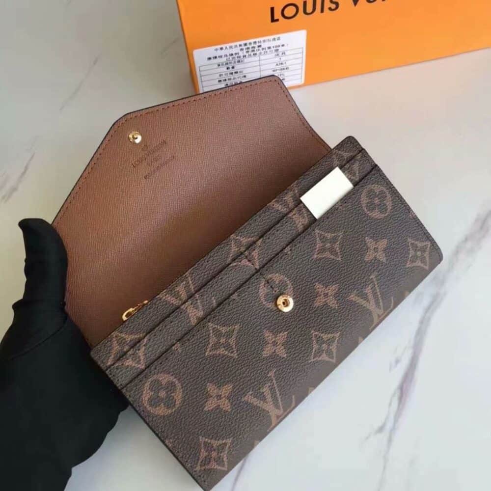 LOUIS VUITTON SARAH WALLET MONOGRAM BROWN 19CM M60531 - Image 6