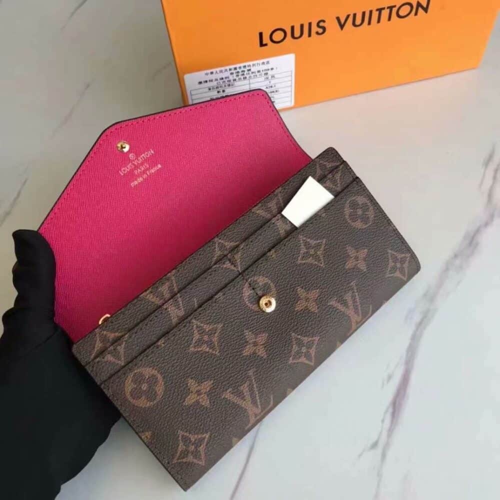 LOUIS VUITTON SARAH WALLET MONOGRAM PINK 19CM M62234 - Image 7