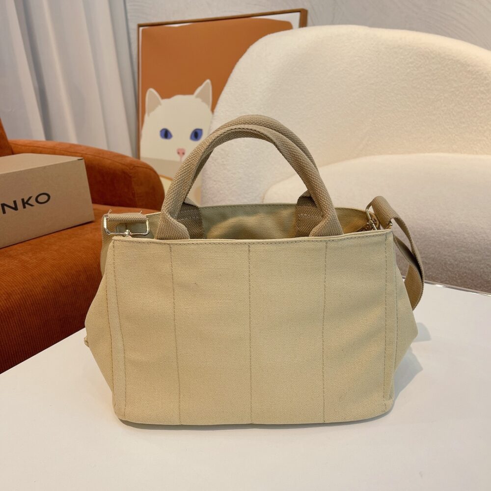 PRADA CANAPA TOTE CANVAS BAG IN BEIGE 29CM - Image 8