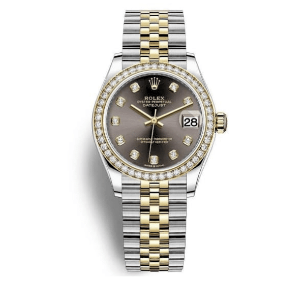 ROLEX LADY DATEJUST DEMI BLACK 31MM 278383RBR 0020