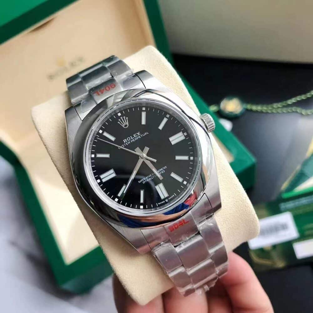 ROLEX OYSTER PERPETUAL BLACK 36MM 124300 0003 - Image 3