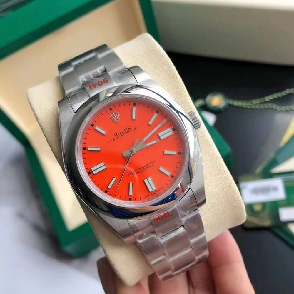 ROLEX OYSTER PERPETUAL RED 41MM 124300 - Image 3