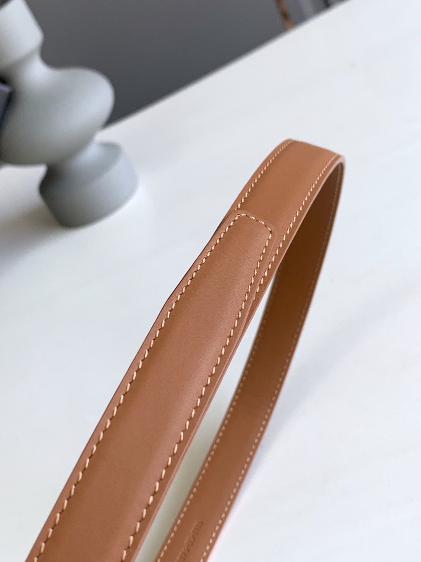 SAINT LAURENT PASSANTS BROWN AND GOLD BELT 3146292551 - Image 4