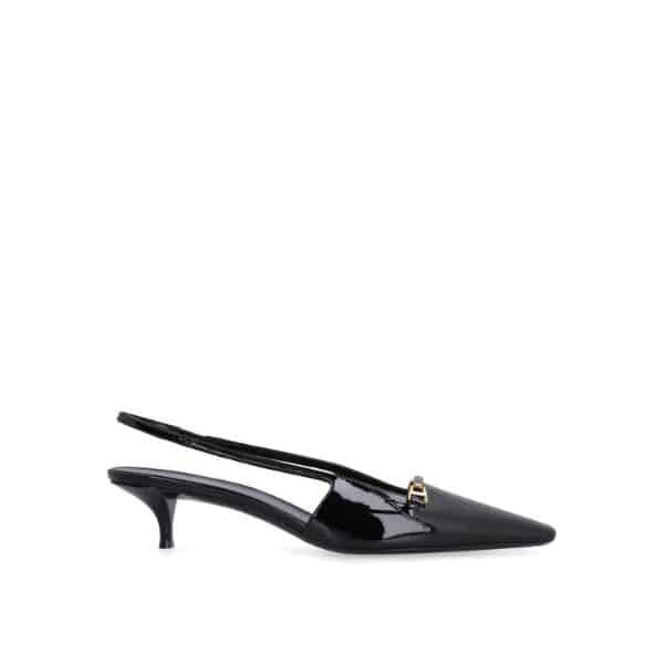 SAINT LAURENT BLADE PATENT LEATHER PUMPS