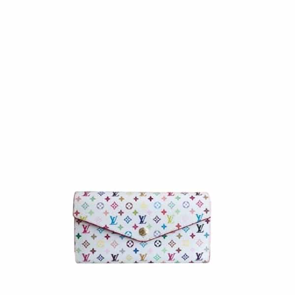 LOUIS VUITTON SARAH WALLET MONOGRAM WHITE 19CM