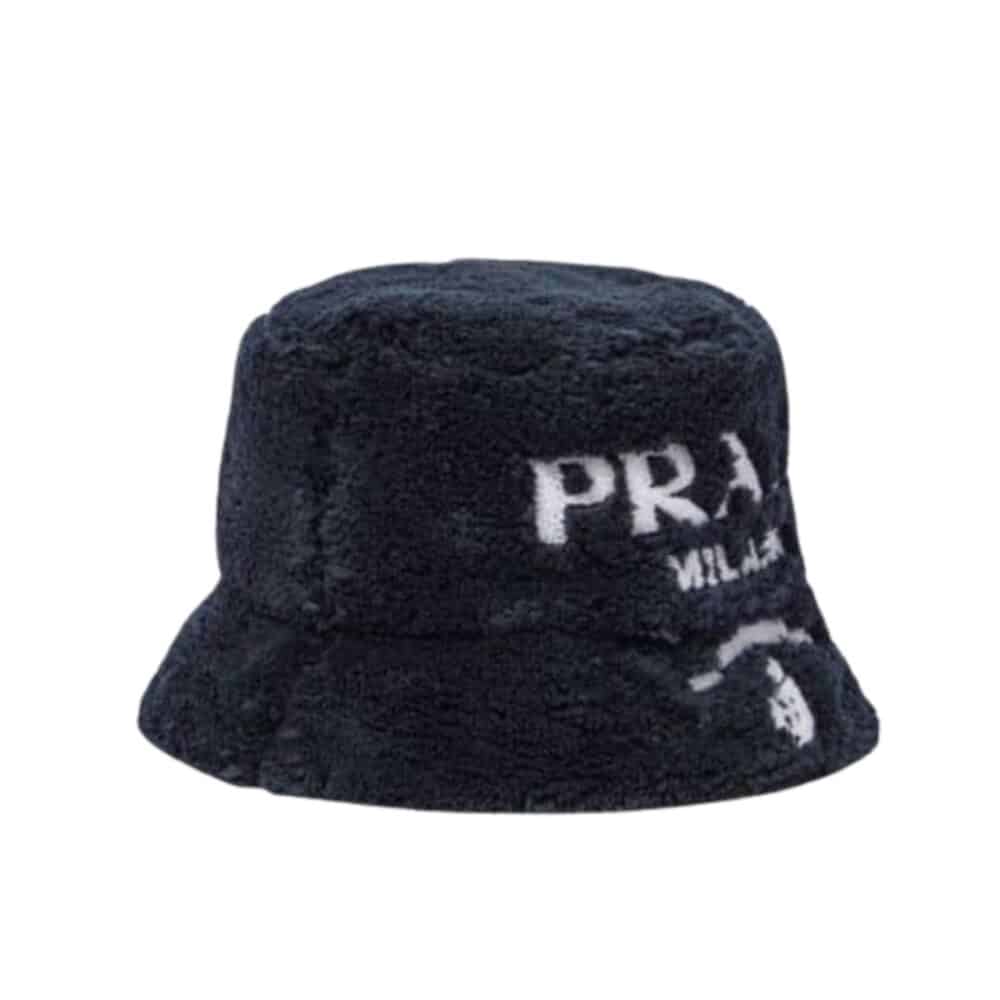 PRADA BUCKET HATS WIDE-BRIMMED HATS BLACK