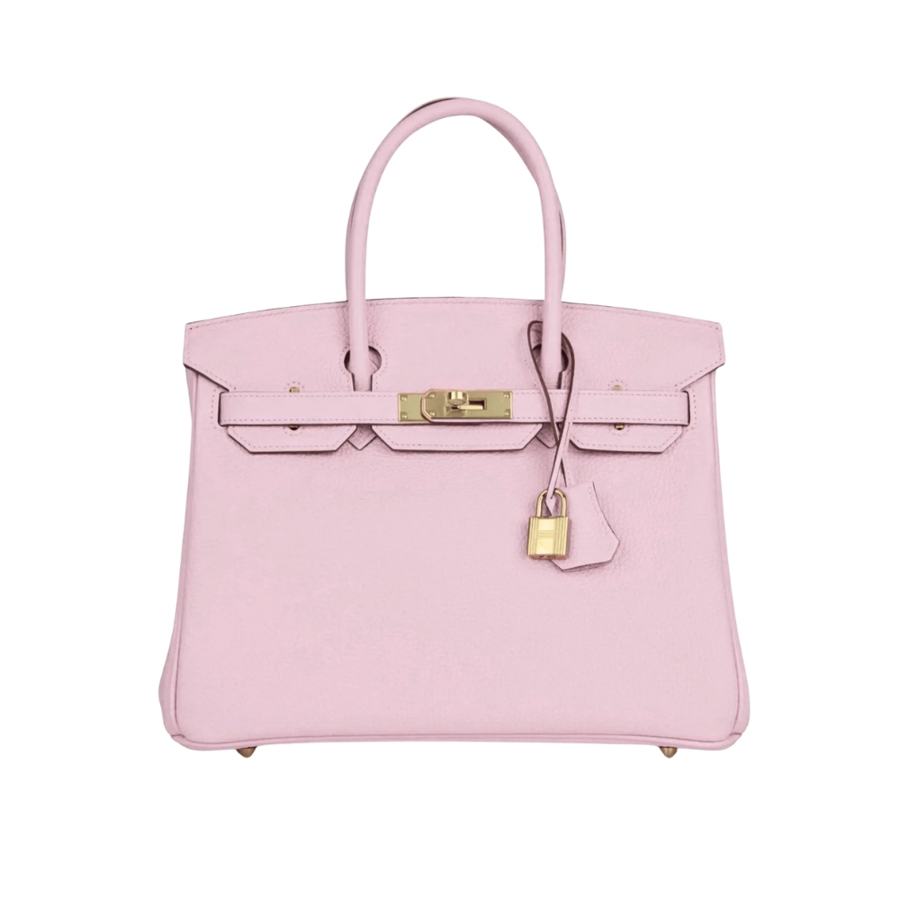 Hermes Birkin 30 Togo Leather Gold Hardware Light Pink 30Cm