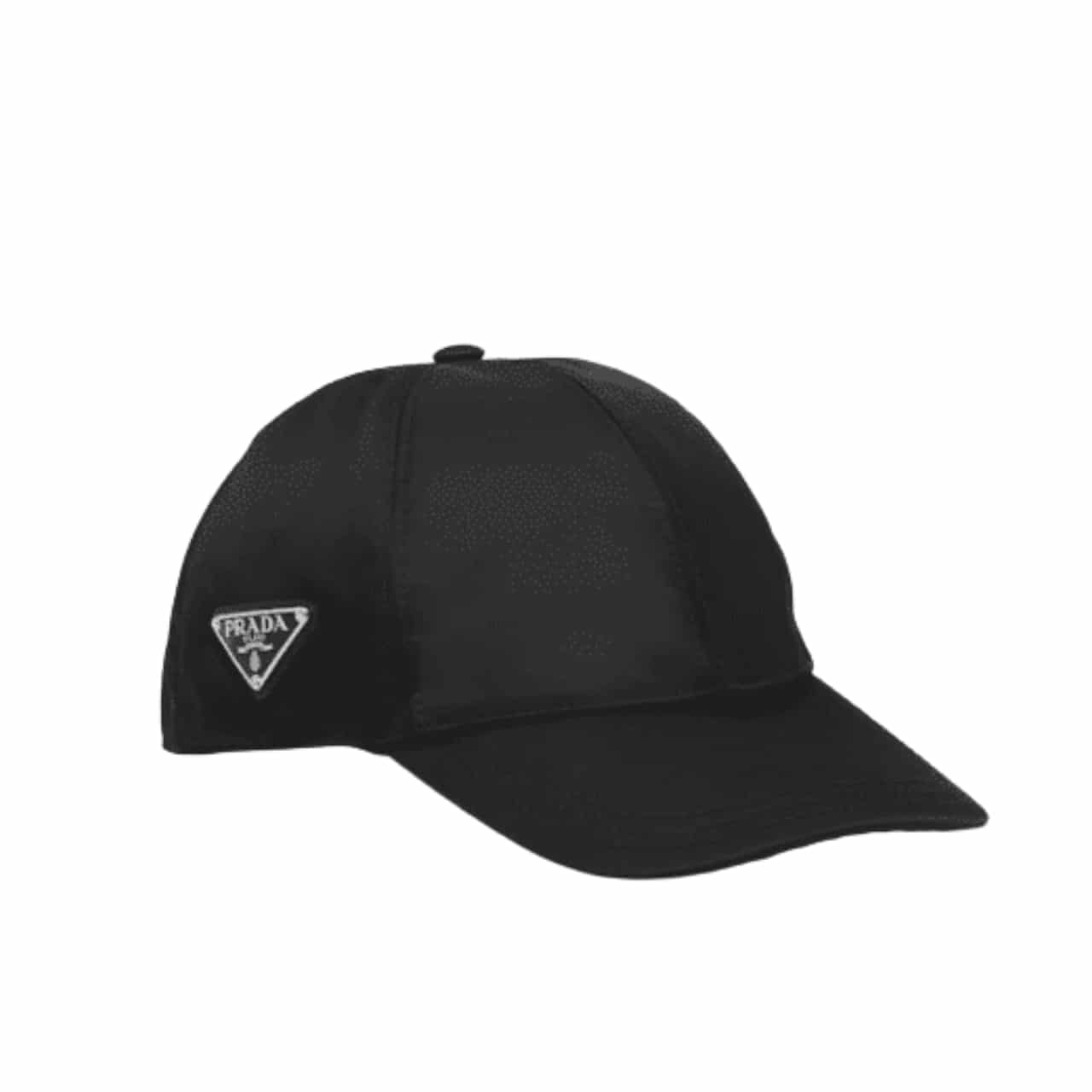 PRADA RENYLON BASEBALL CAP BLACK