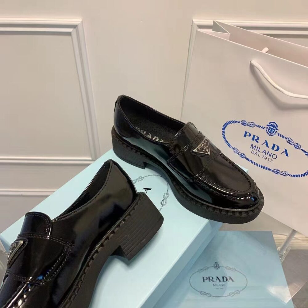 PRADA PATENT LEATHER LOAFERS BLACK 1D902M069F0002F025 - Image 10