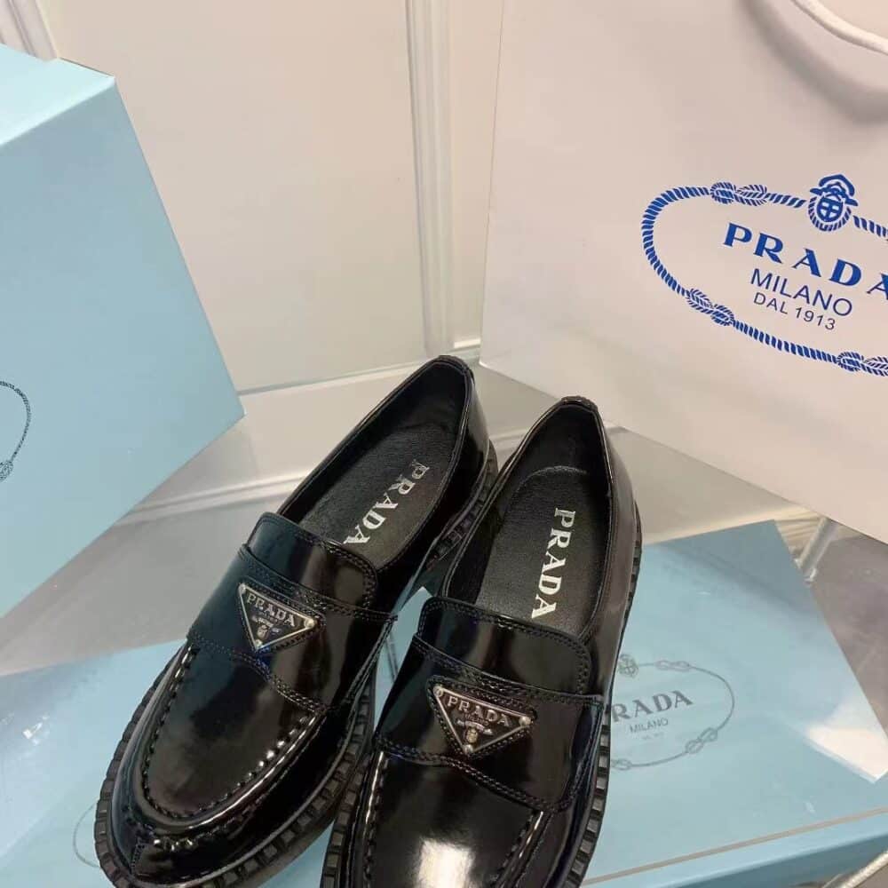 PRADA PATENT LEATHER LOAFERS BLACK 1D902M069F0002F025 - Image 7