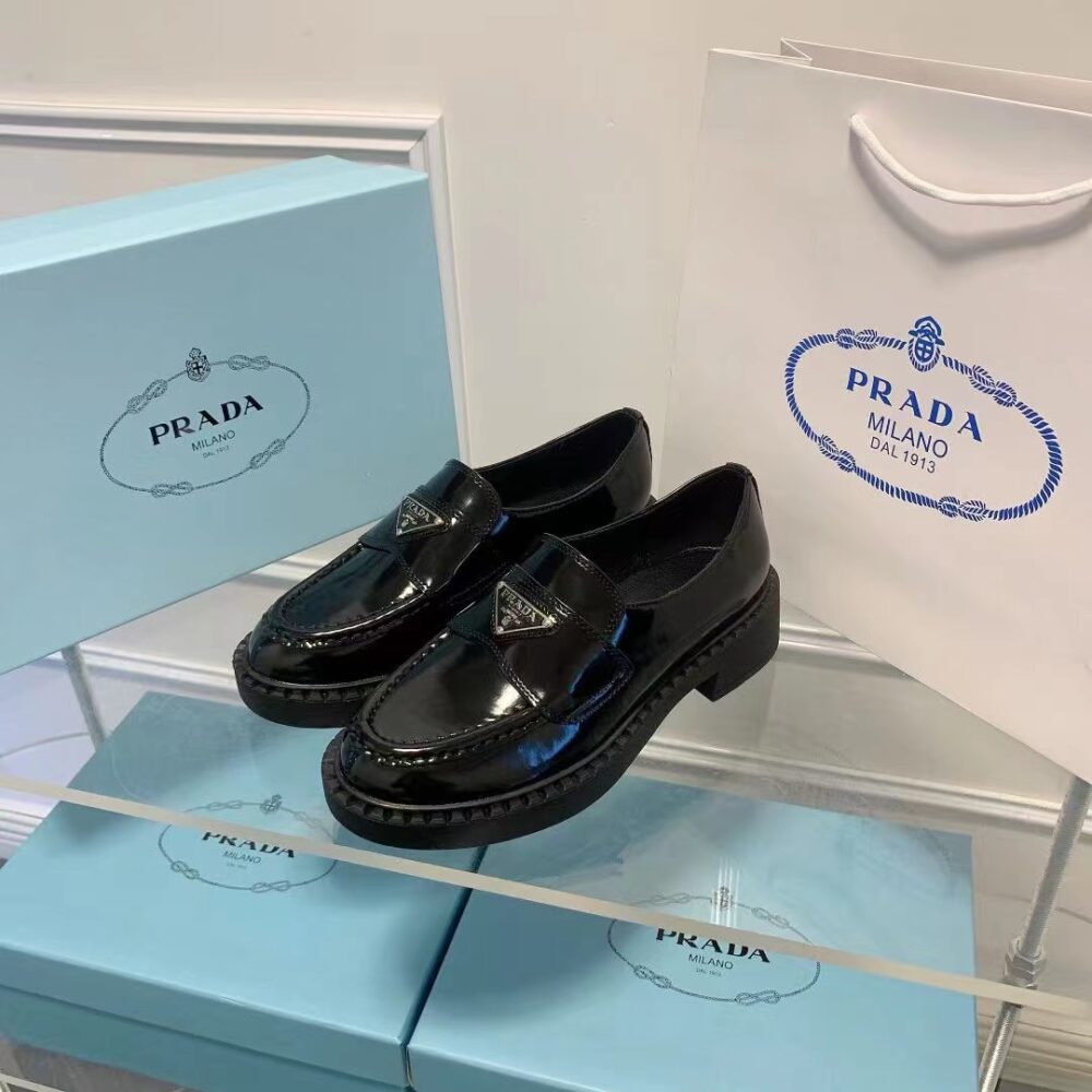 PRADA PATENT LEATHER LOAFERS BLACK 1D902M069F0002F025 - Image 6