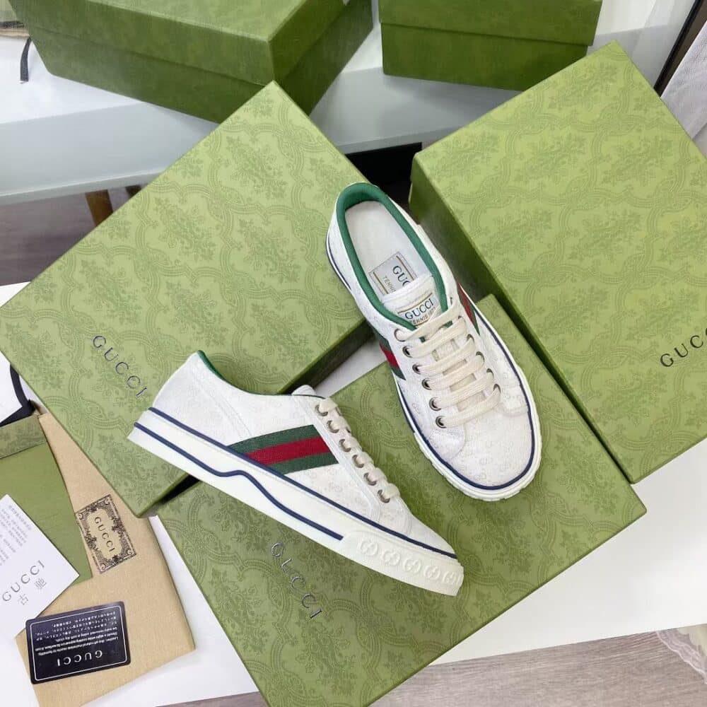 GUCCI TENNIS 1977 WHITE MINI GG 606111 99W90 9085 - Image 7