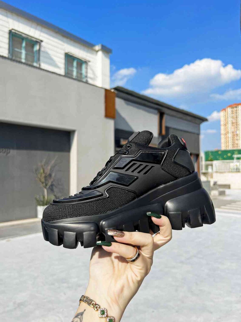 PRADA CLOUDBUST THUNDER SNEAKERS BLACK 1E819L3KR2F0002F050 - Image 8