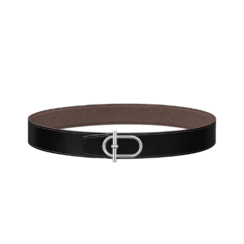 HERMES REVERSIBLE LEATHER BELT BROWN 38MM