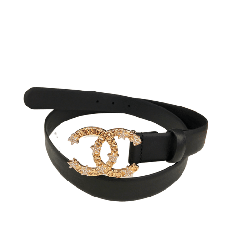 CHANEL BELT DOUBLE C PEARLS 28MM