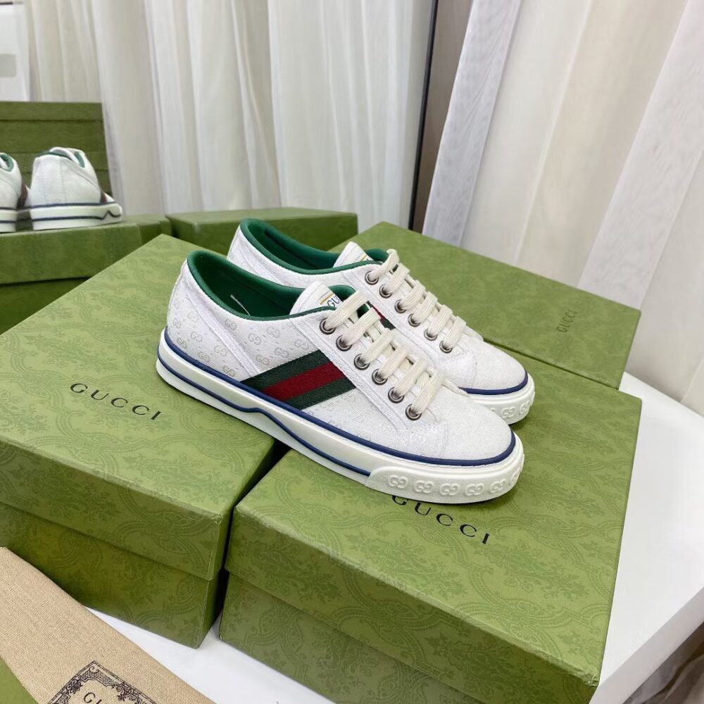 GUCCI TENNIS 1977 WHITE MINI GG 606111 99W90 9085 - Image 8