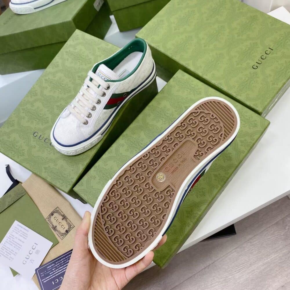 GUCCI TENNIS 1977 WHITE MINI GG 606111 99W90 9085 - Image 9