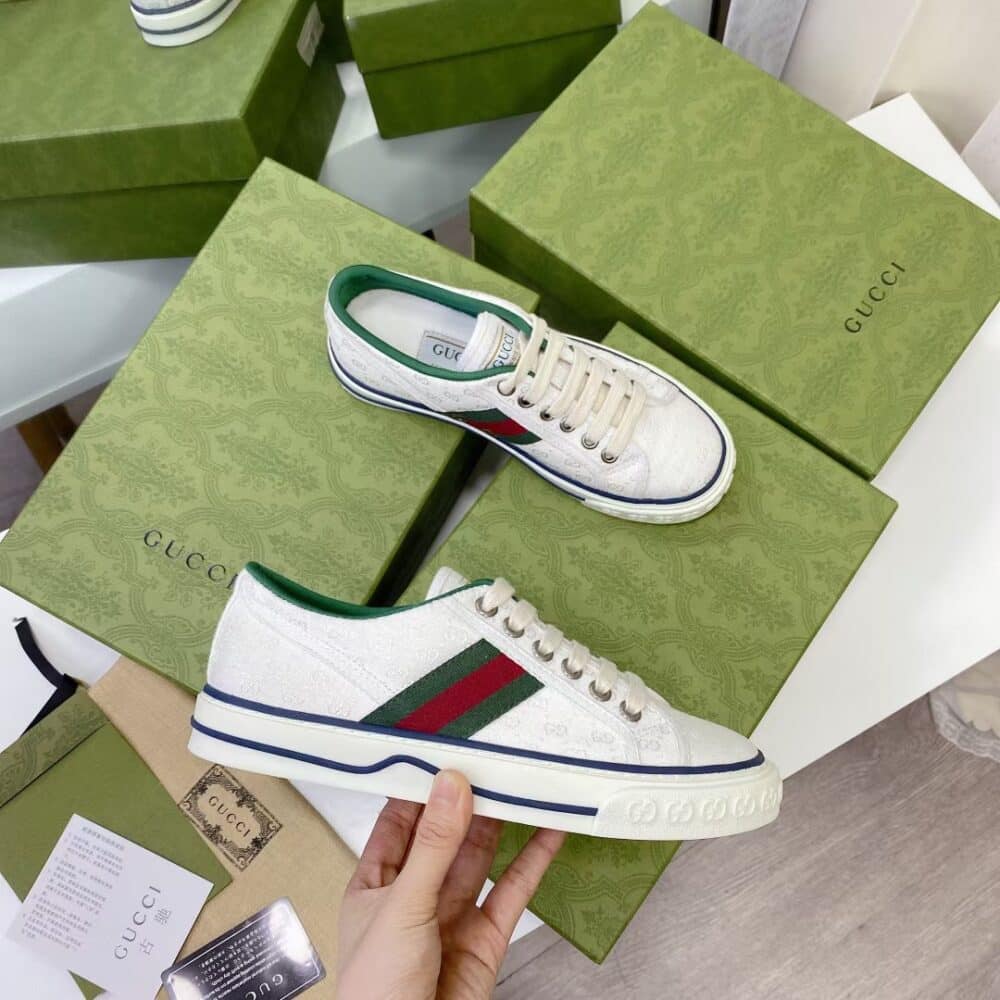GUCCI TENNIS 1977 WHITE MINI GG 606111 99W90 9085 - Image 10