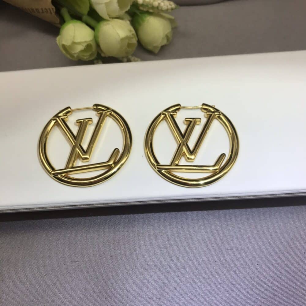 LOUIS VUITTON LOUISE HOOP EARRINGS M64288 - Image 3