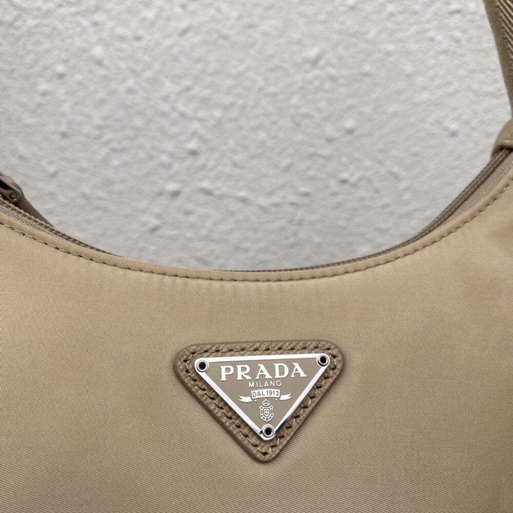 PRADA RE NYLON RE EDITION 2000 MINI BAG NUDE 23CM 1NE515 RDH0 F0F24 - Image 5