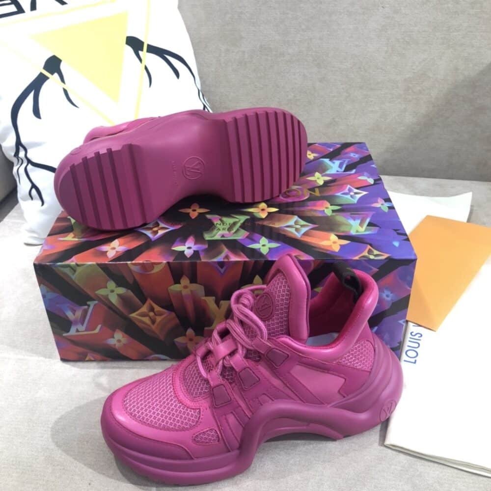 LOUIS VUITTON ARCHLIGHT SNEAKER TRAINER ROSE 1A882K - Image 4