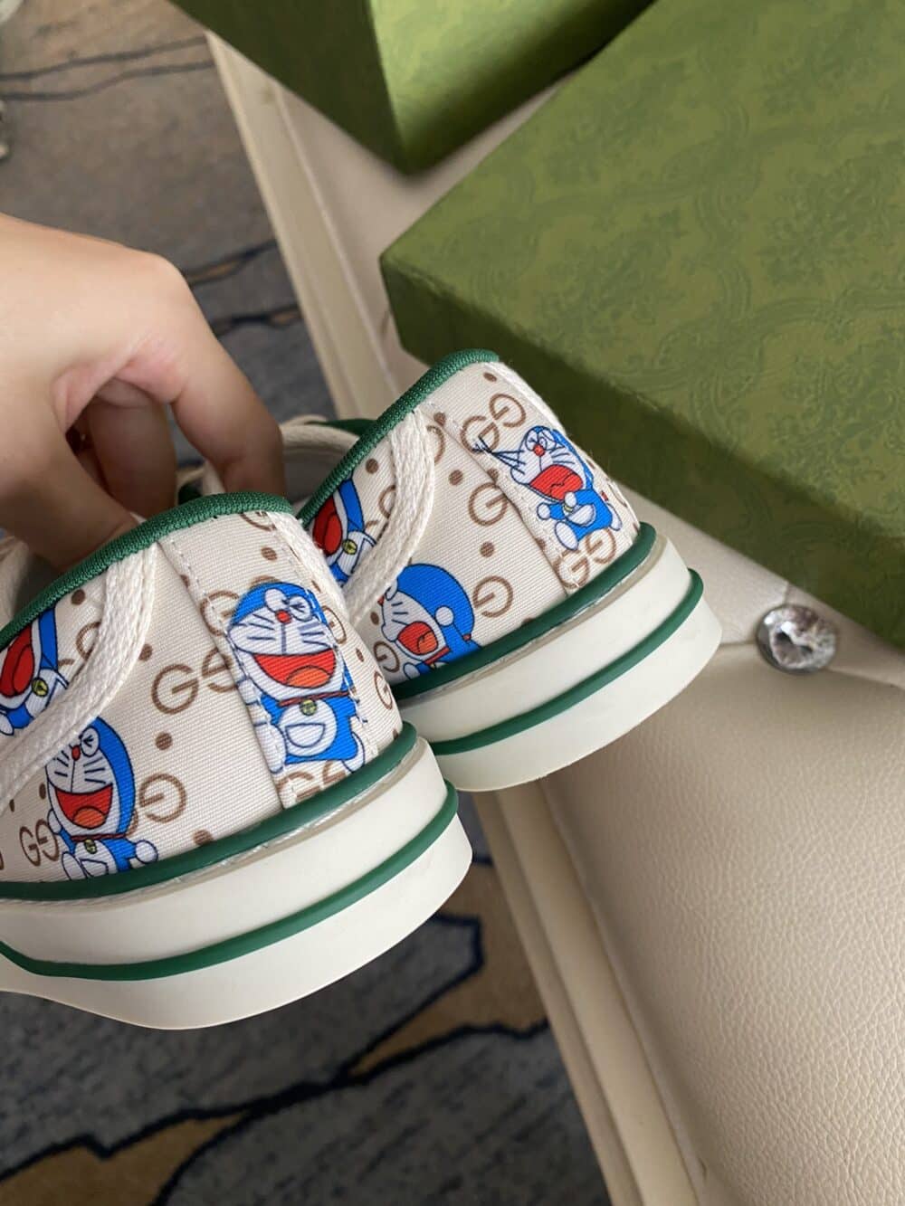 GUCCI TENNIS 1977 DORAEMON SNEAKER WHITE - Image 8