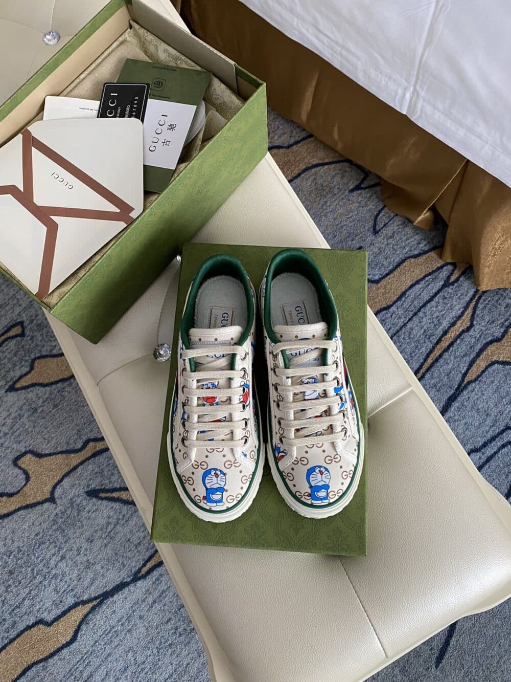 GUCCI TENNIS 1977 DORAEMON SNEAKER WHITE - Image 9