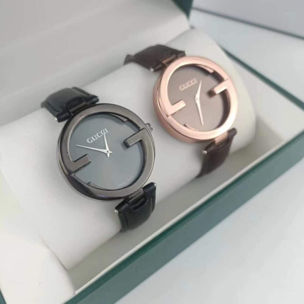 GUCCI INTERLOCKING WATCH BLACK DIAL 29MM YA133501 - Image 5