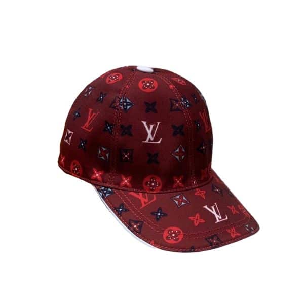 LOUIS VUITTON MONOGRAM PATTERN CAP RED