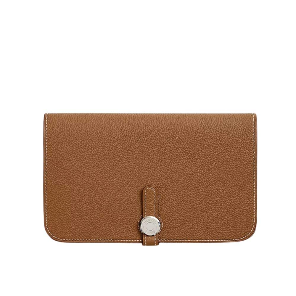 HERMES DOGON DUO LONG WALLET BROWN 20CM