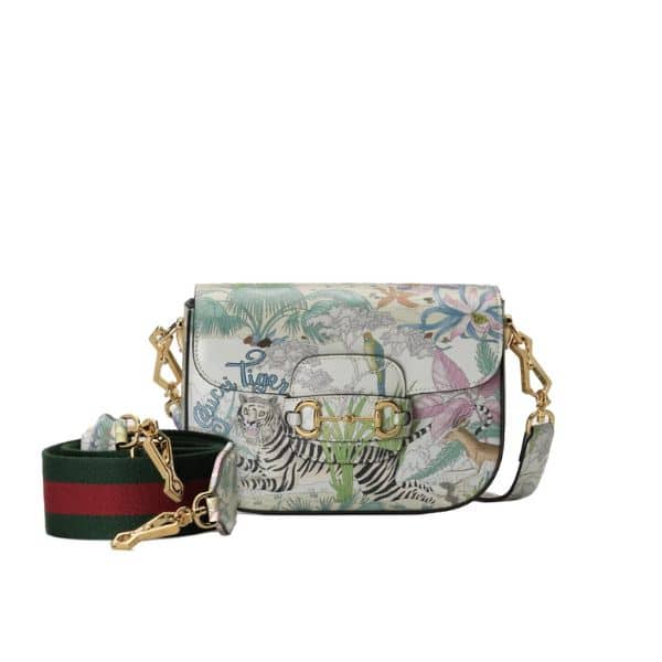 GUCCI TIGER HORSEBIT 1955 MINI BAG 20CM ‎677266 UTIBC 9177