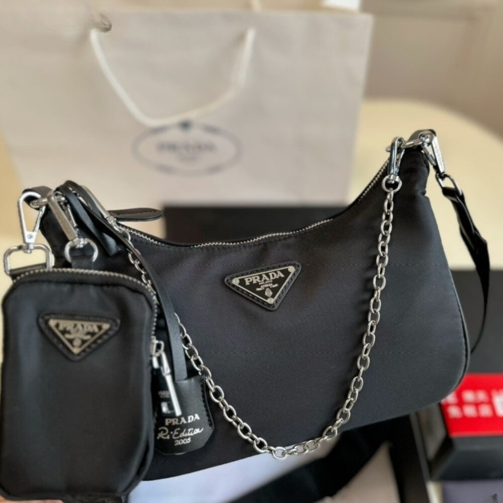 Alternative view of Prada Re Edition 2005 Re Nylon Bag Black 22cm 1BH204 R064 F0002 V V9L