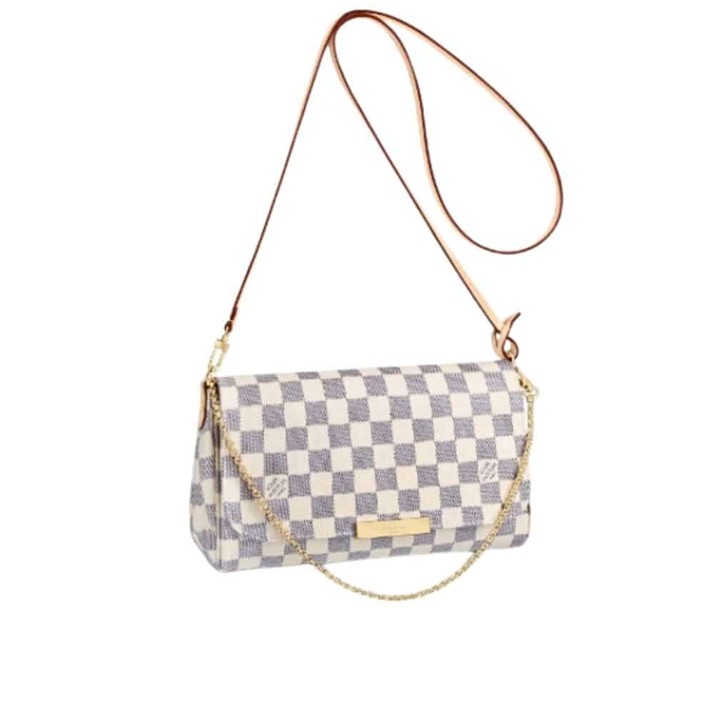 LOUIS VUITTON FAVORITE MM DAMIER AZUR 26CM