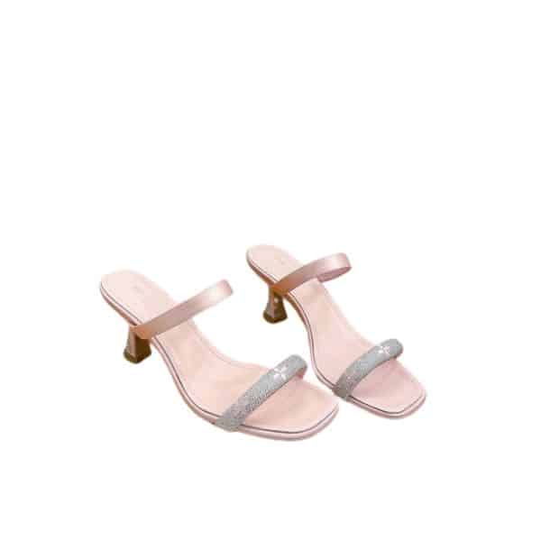 LOUIS VUITTON SPARKLE MULE LIGHT PINK