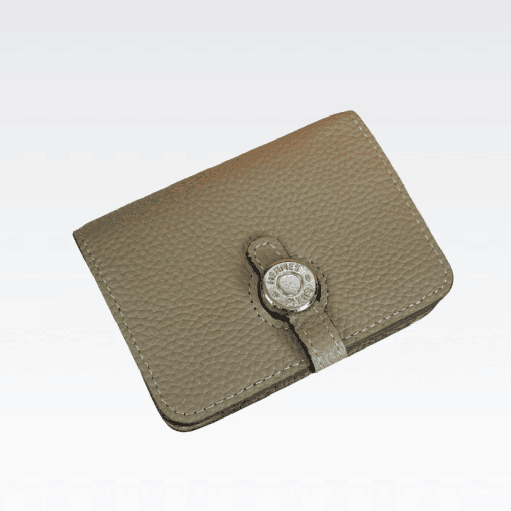 HERMES DOGON DUO MINI WALLET BEIGE