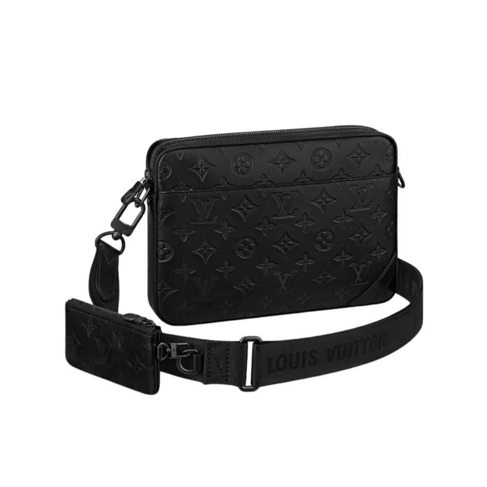 LOUIS VUITTON DUO MESSENGER BAG BLACK 25CM M69827
